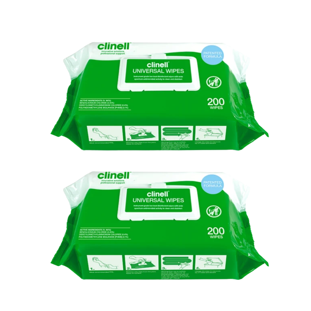 2-in-1 cleaning and disinfection of non-porous surfaces, medical equipment, and non-invasive medical devices in a single step