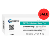 Clungene Novel COVID-19 Rapid Antigen Test Kit Self Testing Nasal Swab Kit - 5 Tests Per Box Sale