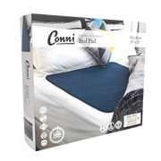 Conni Bed Pad Teal Blue Standard variant, reusable washable continence aid offering bedding protection with soft absorbent teal fabric.