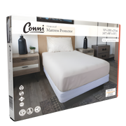 Conni Mattress Protector in multiple sizes provides discreet, washable waterproof bedding protection for comfort, dignity, and continence care.