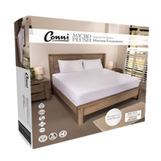 Conni Micro-Plush Waterproof Mattress Encasement in Single, Double, King Single, Queen and King sizes offers soft, washable full coverage bedding protection.