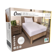 Conni Micro-Plush Waterproof Mattress Encasement in Single, Double, King Single, Queen and King sizes offers soft, washable full coverage bedding protection.