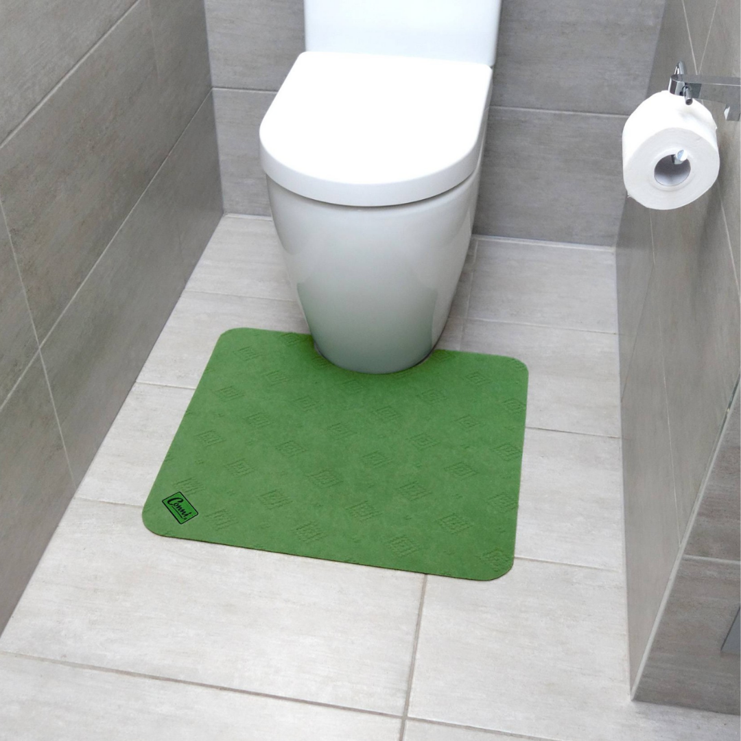 Conni Toilet Floor Mat in multiple colours, absorbent and non-slip, designed for continence care, aged care, NDIS participants, and home bathroom safety.