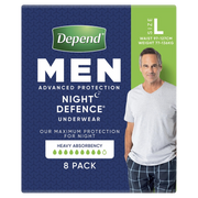 Depend Real fit Underwear Night Defence For Men Large Disposable Pads Pants & Liners