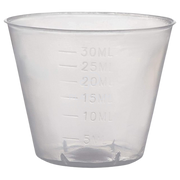 Detmold Plastic Graduated Medication Cups 30ml