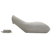 Disposable 1L round urine bottle with secure lid and stick-style handle, designed for hygienic, single-use urine collection in hospitals, aged care, and home care settings.