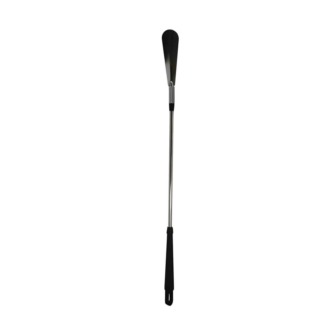 Dressing Shoehorn Chromed Steel in standard size, durable and smooth design for easier daily dressing support.