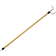 Dressing stick with hook and push/pull ends, available in 18 and 27 inches, designed to assist with independent dressing tasks.