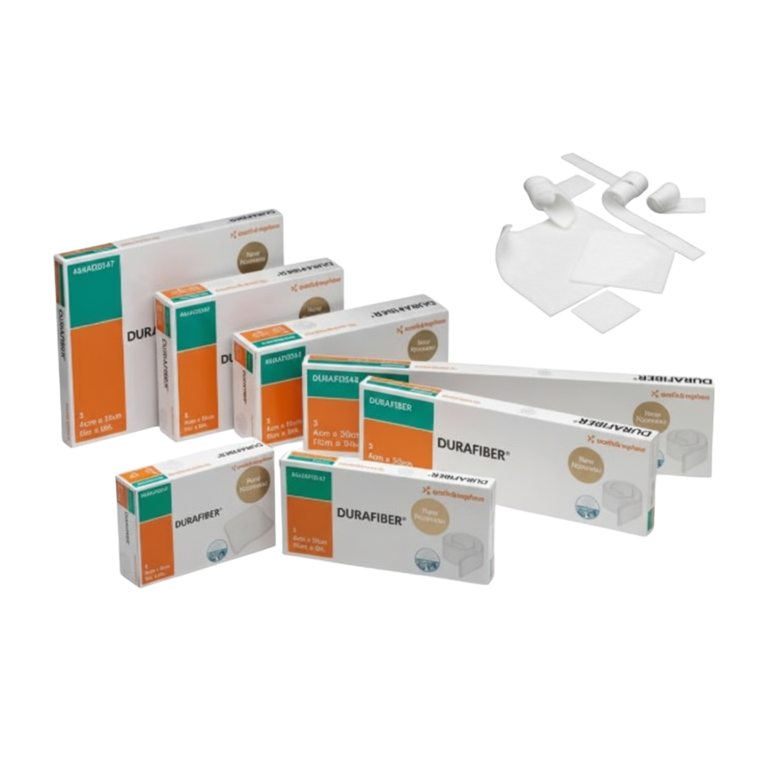 Durafiber Wound Dressing 15 × 15cm sterile absorbent hydrocolloid fibre dressing for wound care.