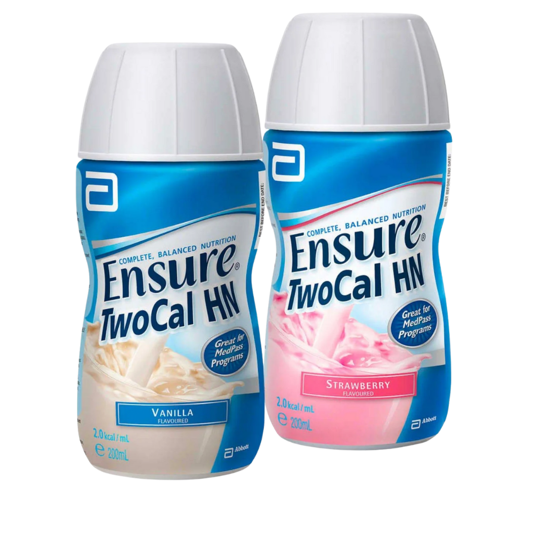 Ensure TwoCal HN 200ml ready-to-drink high-calorie nutritional supplement bottle.