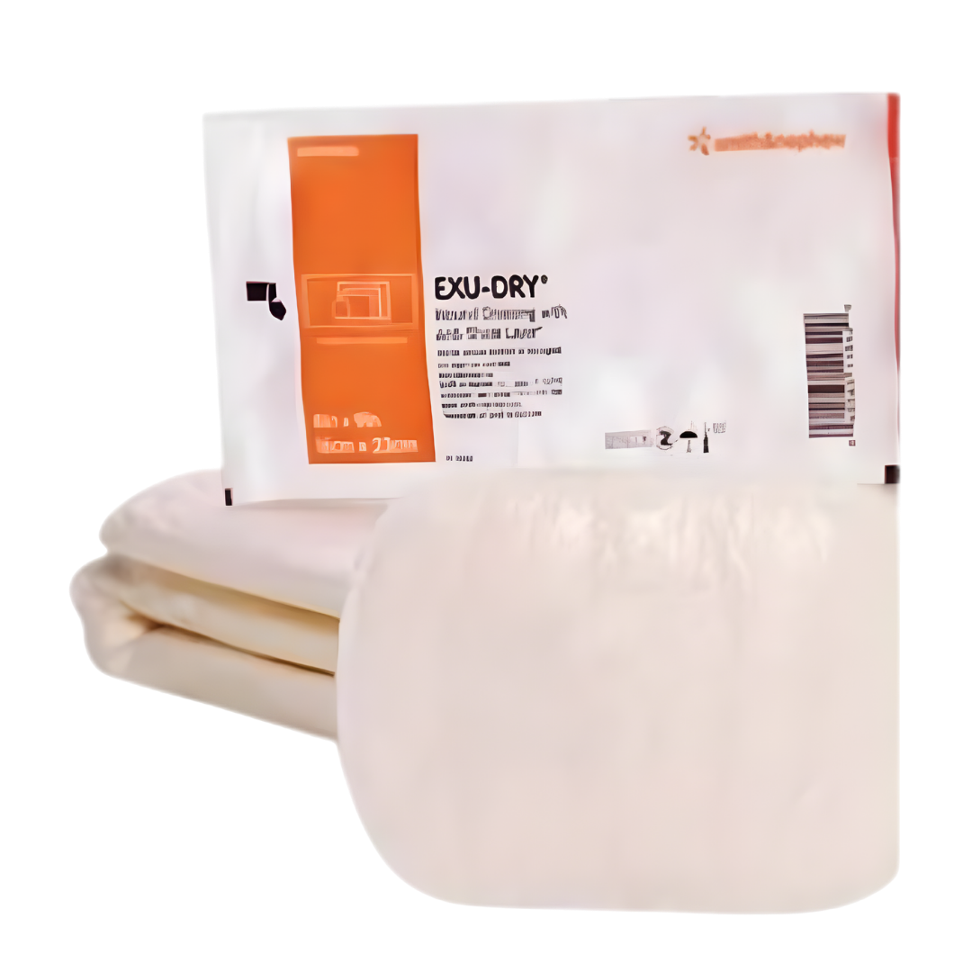 Exu-Dry Full Anti Sheer Absorbent Dressing 15x23cm provides high absorbency, reduced friction and gentle protection for moderate to heavily exuding wounds.