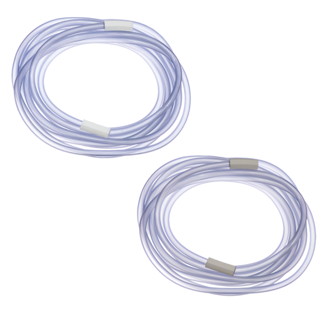 Flexible suction tubing, sterile double-wrapped, 6m length, single-use disposable design for safe airway management and infection control procedures.