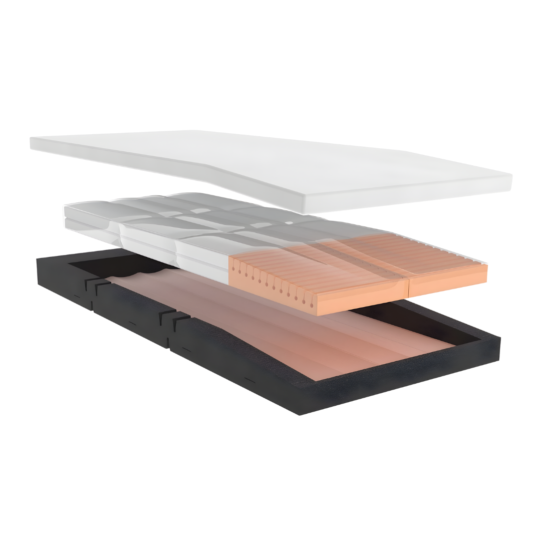 Forte Healthcare Alaise Mattress available in multiple sizes, advanced pressure care design offering durable comfort and support for aged care and home use.