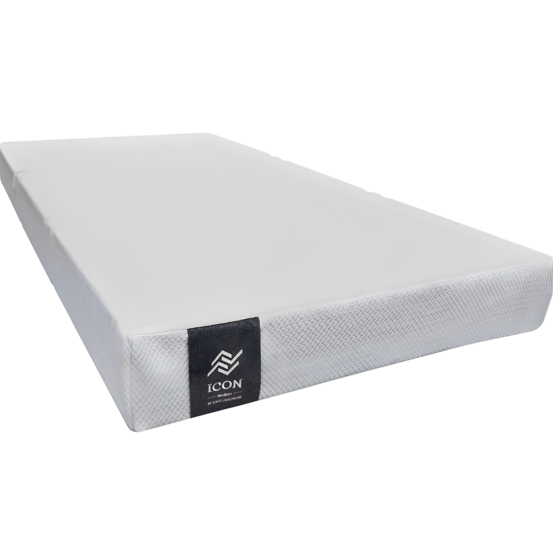 Forte Homecare Icon Medium 20cm Mattress with Quilted Cover available in multiple sizes, offering durable comfort and pressure care for home and aged care.