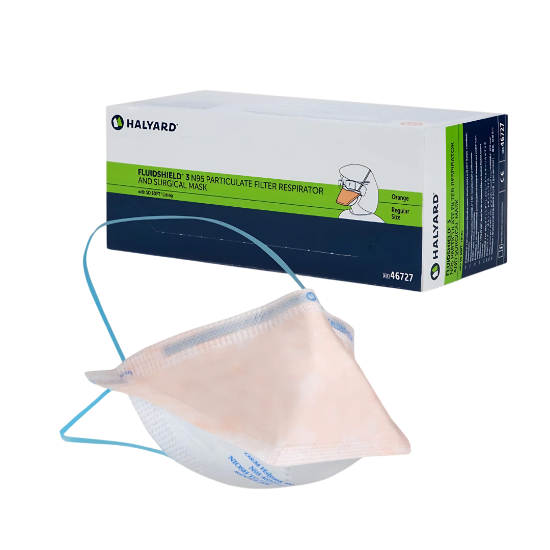 Halyard Face Mask PFR N95 Fluidshield Regular – Reliable Respiratory Protection