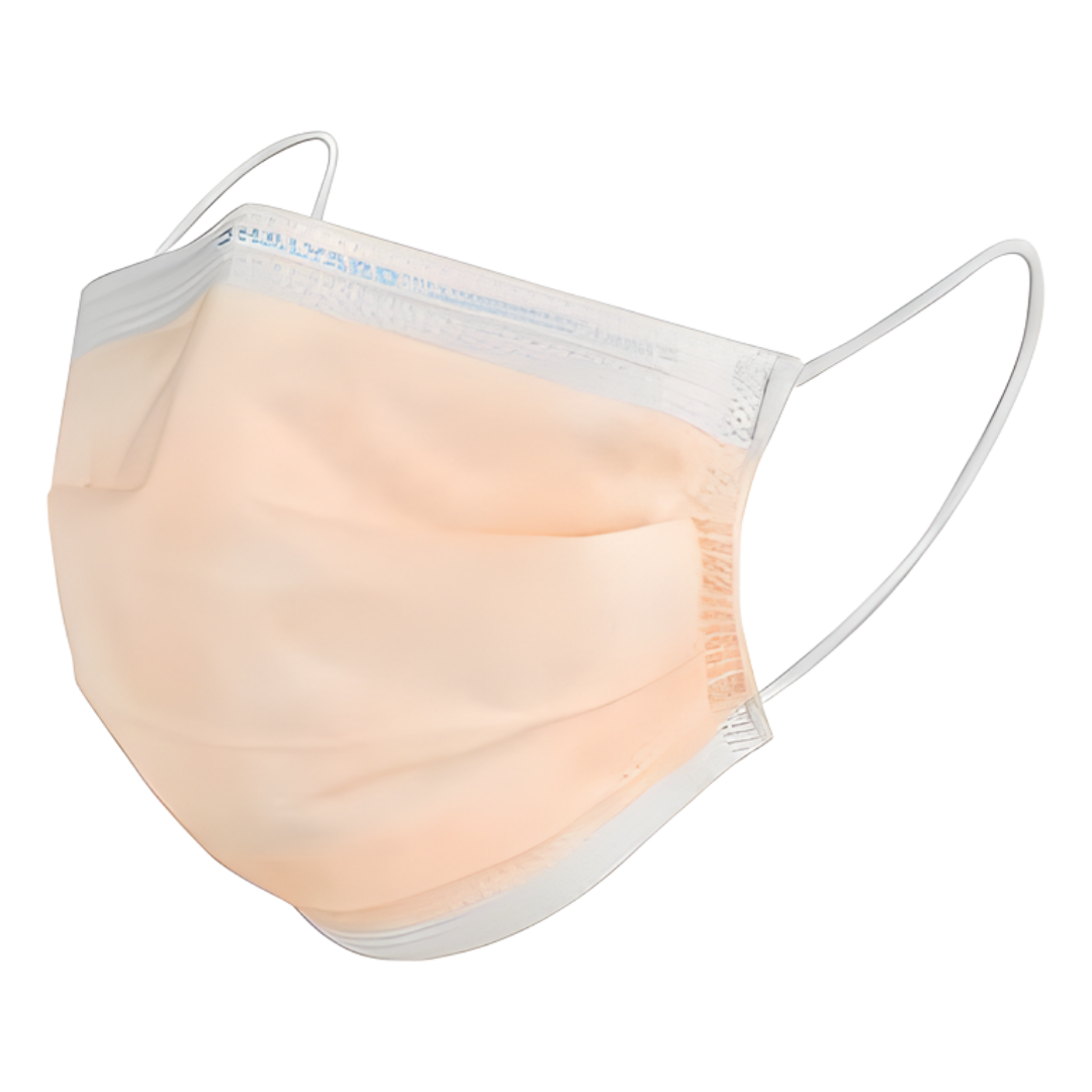 Level 3 Halyard Fluidshield anti fog surgical face mask with earloops shown in close detail, highlighting protective design and comfortable fit for clinical use.