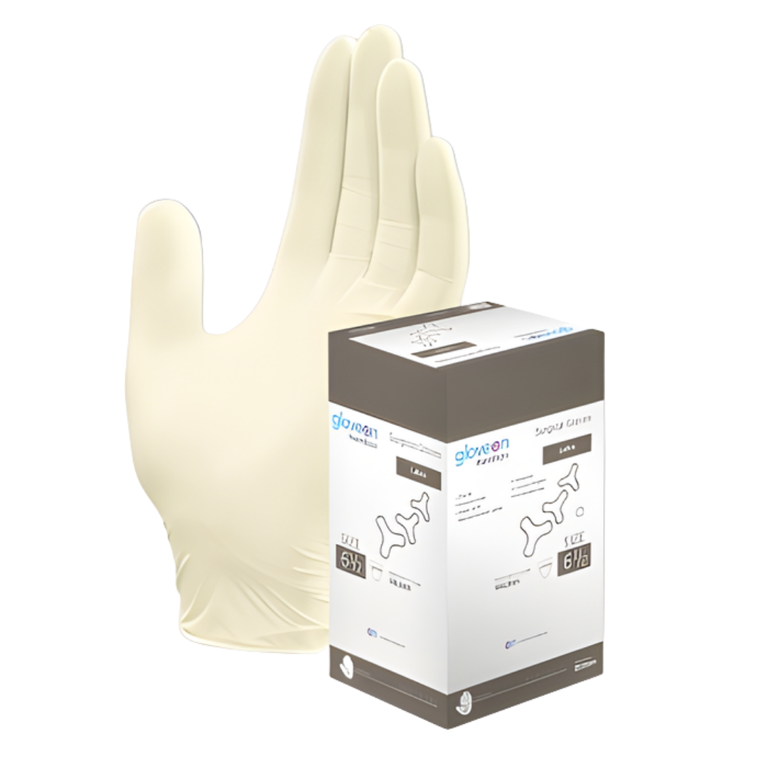 Hamilton Latex Sterile Powder Free Gloves in multiple sizes, providing secure, comfortable protection with excellent tactile sensitivity for clinical and care procedures.