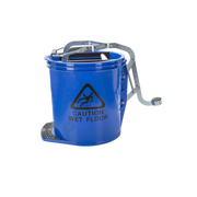 Cleanlink Heavy Duty Mop Bucket with Metal Wringer 16 Litres