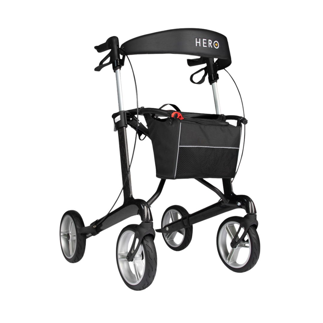Hero Medical Euro Lite Seat Walker - Carbon Fibre