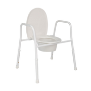 Hero Medical bariatric over toilet aid, extra wide rust‑free aluminium frame, reinforced design, high safe load capacity, supports safe toileting independence.