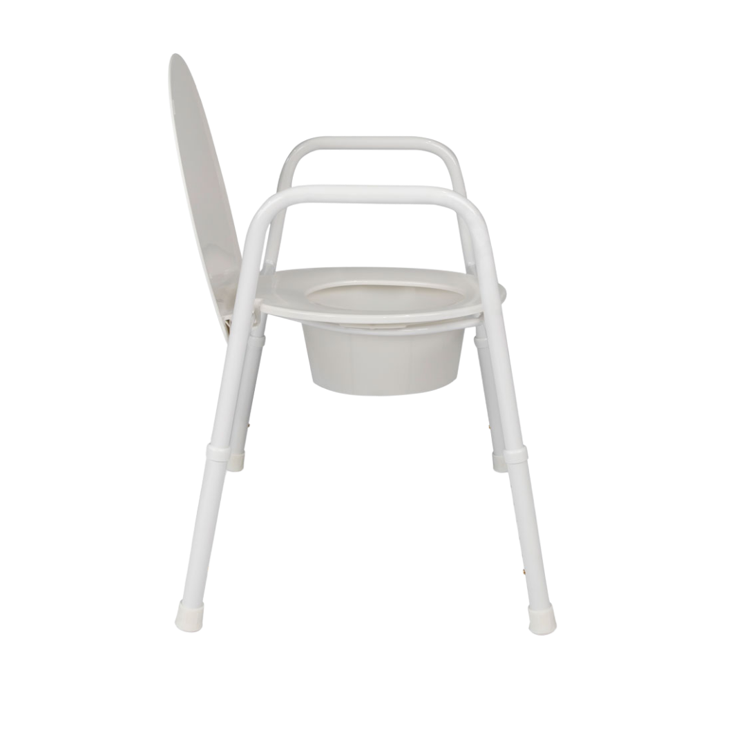 Hero Medical bariatric over toilet aid, extra wide rust‑free aluminium frame, reinforced design, high safe load capacity, supports safe toileting independence.