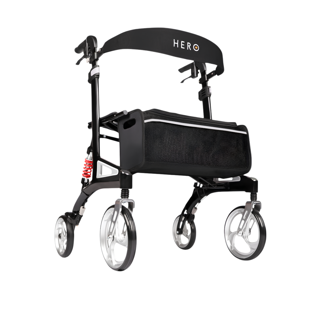 Hero Medical Heavy Duty Outdoor Lite Walker, durable aluminium frame, high weight capacity, stable design for outdoor use, supports safe mobility and independence.