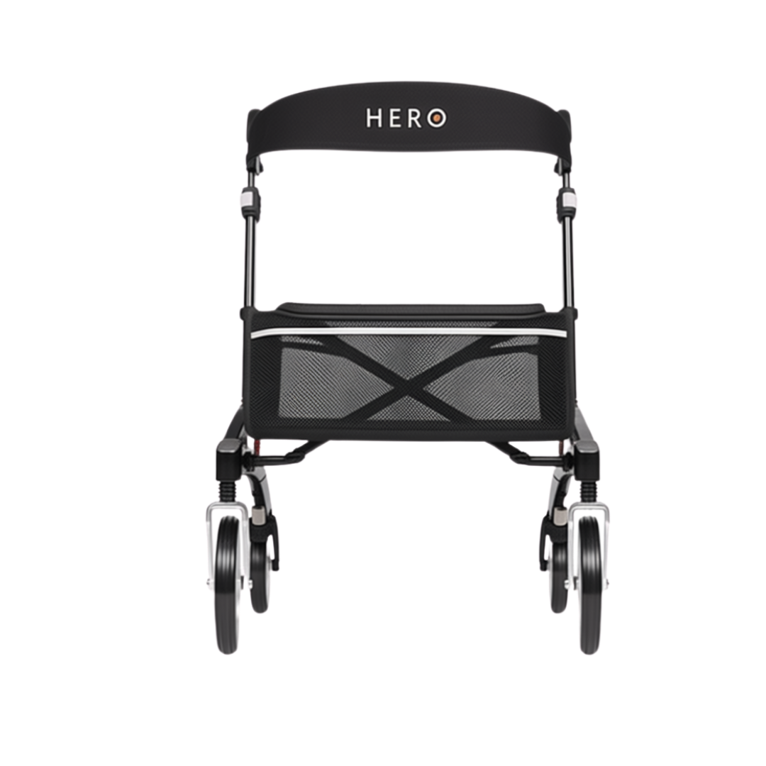 Hero Medical Heavy Duty Outdoor Lite Walker, durable aluminium frame, high weight capacity, stable design for outdoor use, supports safe mobility and independence.