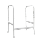 Hero Medical Toilet Pan Surround, rust‑free aluminium frame, lightweight support aid with stable design, assists safe transfers and bathroom independence.