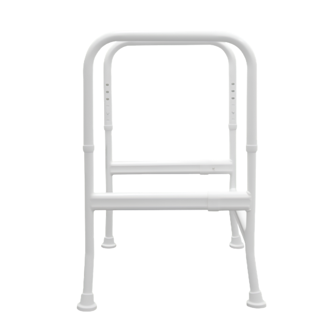 Hero Medical Toilet Pan Surround, rust‑free aluminium frame, lightweight support aid with stable design, assists safe transfers and bathroom independence.