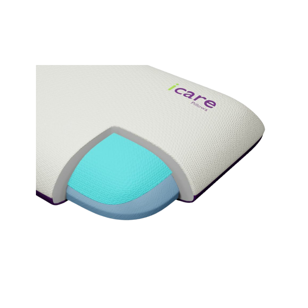 Icare Classic Pillow – Traditional shape pillow with ActiveX™ foam and cooling gel insert for comfort and support