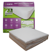 Icare Mattress Protection Long Double provides durable waterproof coverage, safeguarding bedding from spills, stains, and moisture in healthcare and home use.