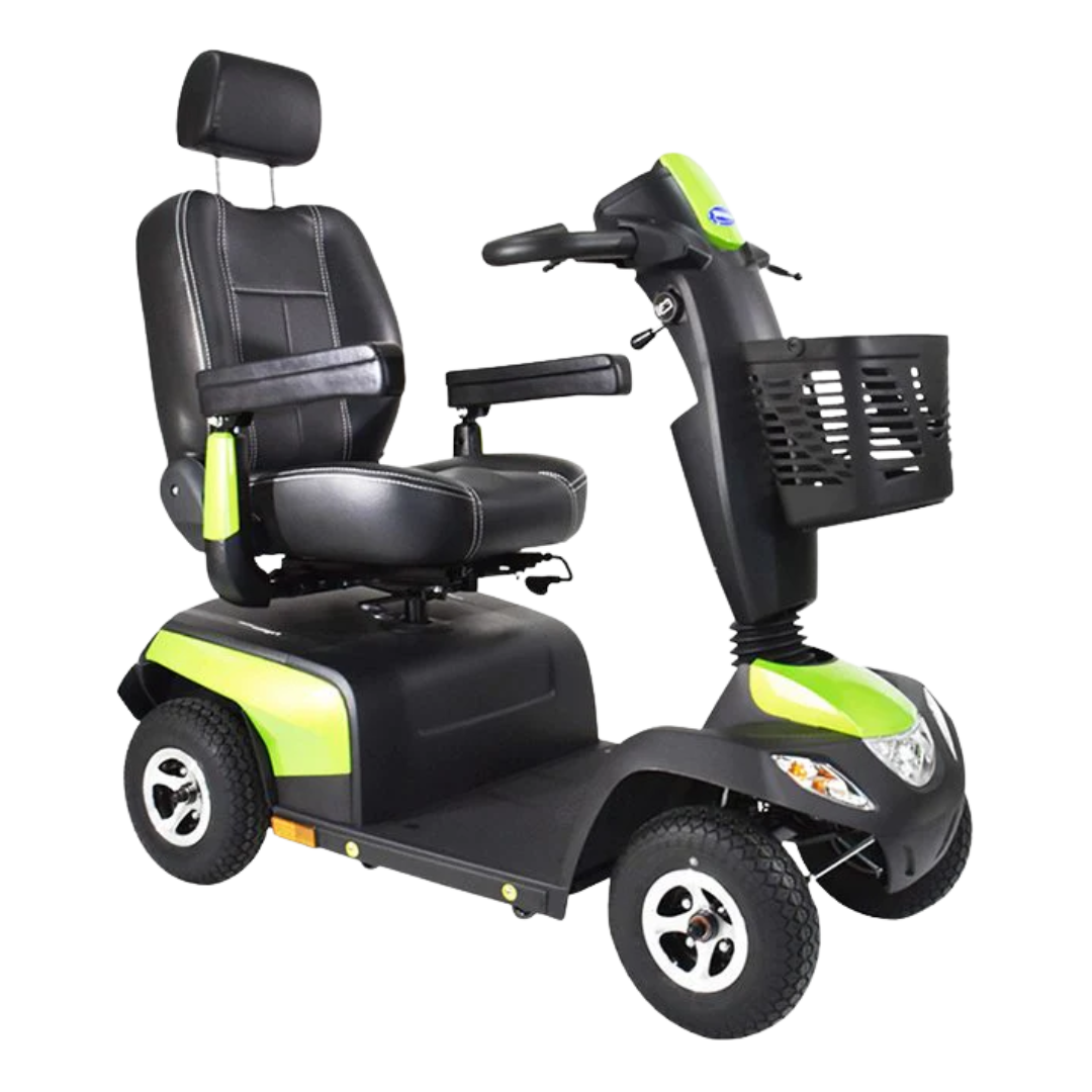 Invacare Pegasus Metro Mobility Scooter – mid-size, long-range scooter with ergonomic seat, LED lights, and safety features for outdoor independence.