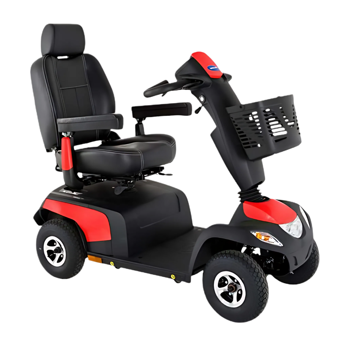 Invacare Pegasus Metro Mobility Scooter – mid-size, long-range scooter with ergonomic seat, LED lights, and safety features for outdoor independence.