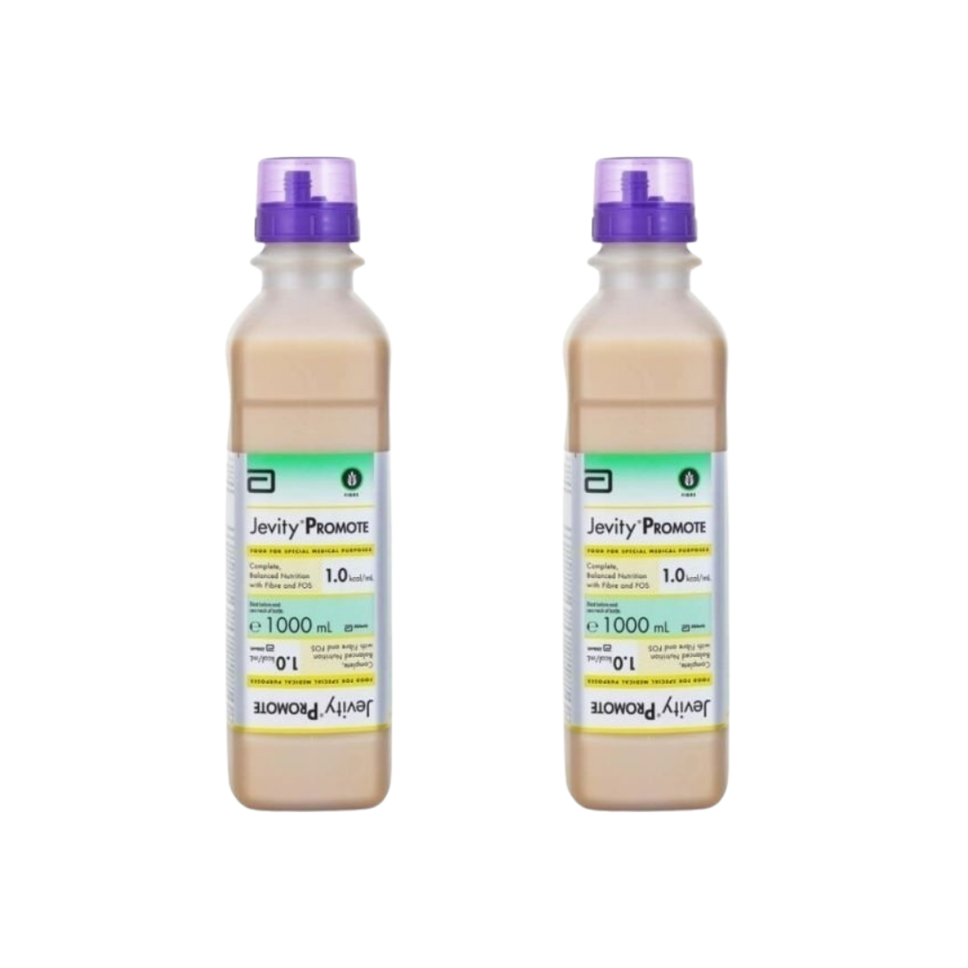 Jevity Promote Ready To Hang Unflavoured 1000mL enteral feeding formula.