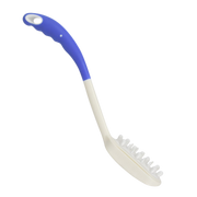 Long handled hair washer with ergonomic grip, extended reach for scalp cleaning, lightweight design supports independence and daily personal hygiene.