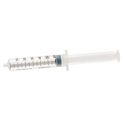 Sterile single-use Luer Lock Syringe, 50mL capacity, concentric nozzle without needle, clear barrel with markings for accurate fluid measurement.