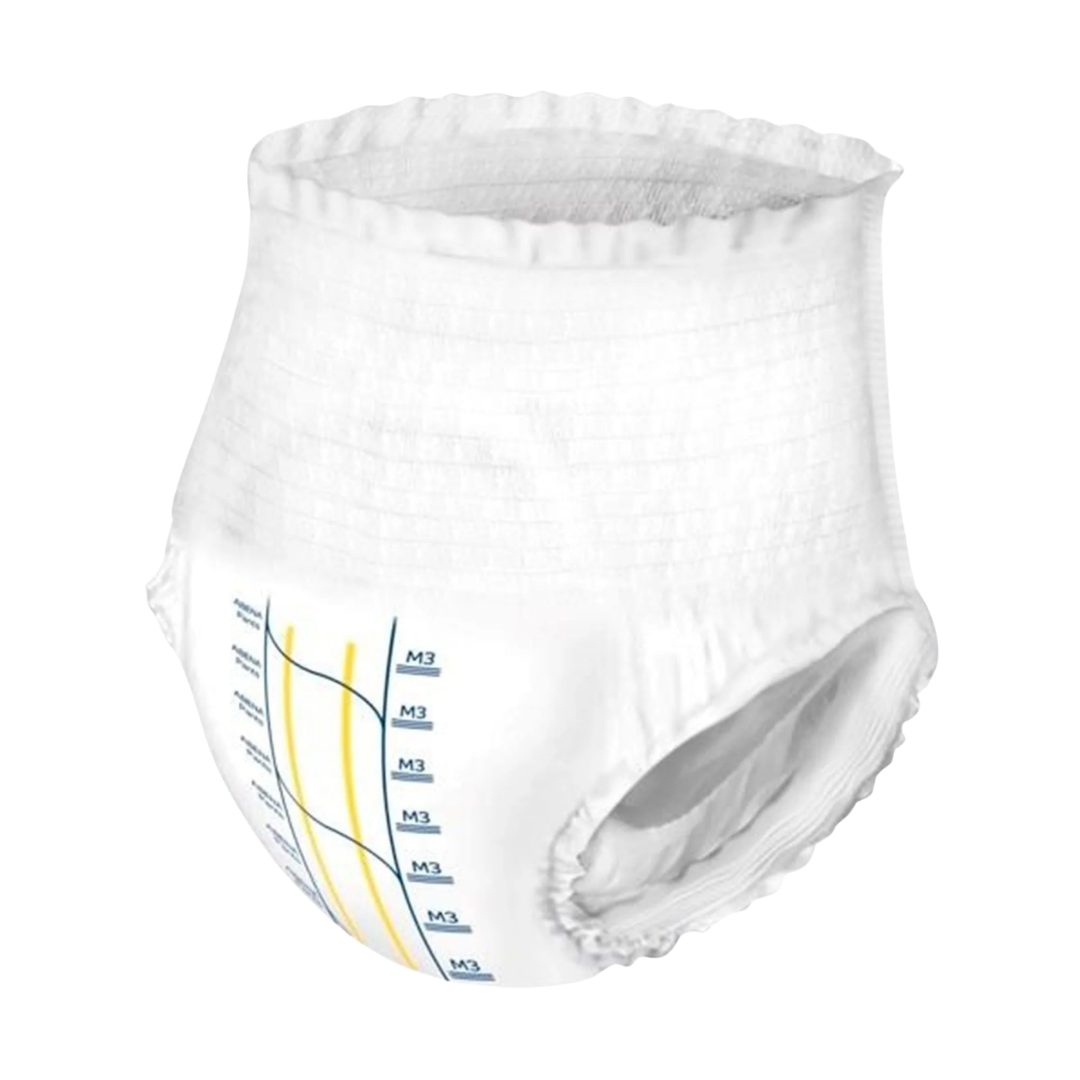 Abena Pants Premium M3 with 2400ml absorbency and 80–110cm fit, designed for discreet pull-up protection against heavy bladder leakage.