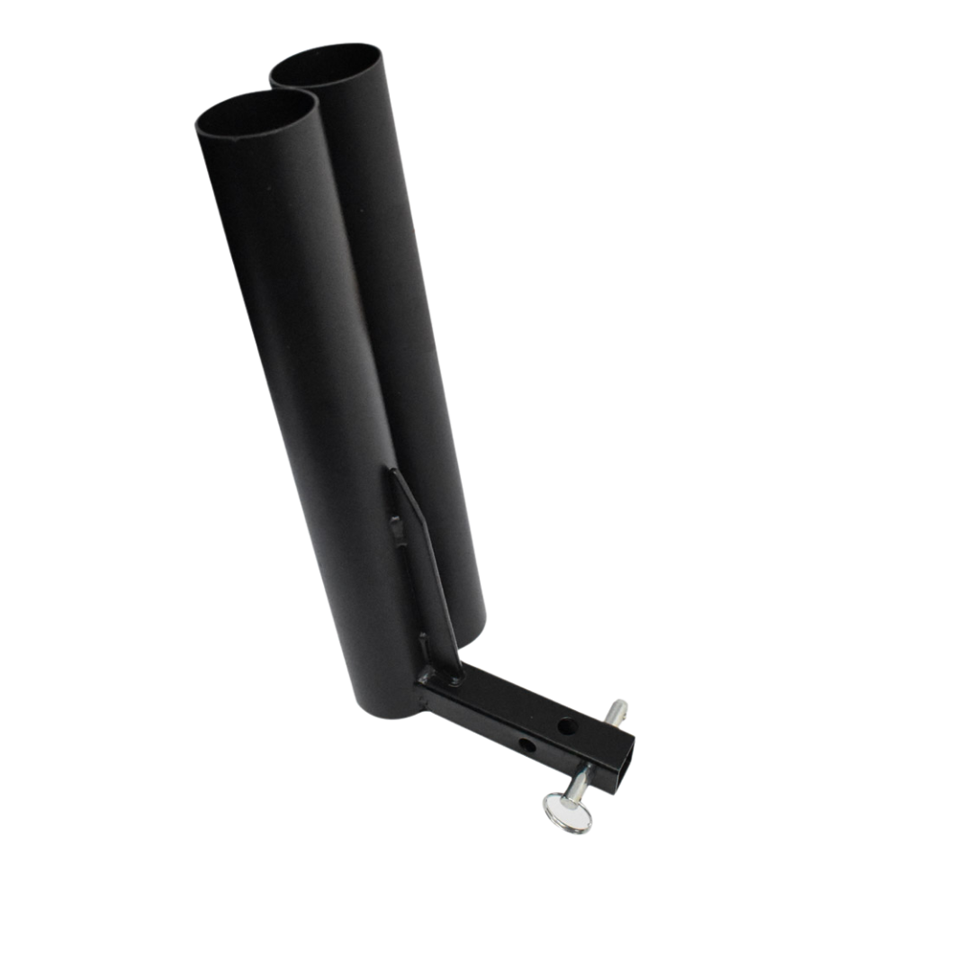 Mobility scooter cane holder with secure rear mounting, durable lightweight design, easy access for walking aid, supports safe travel and rider independence.