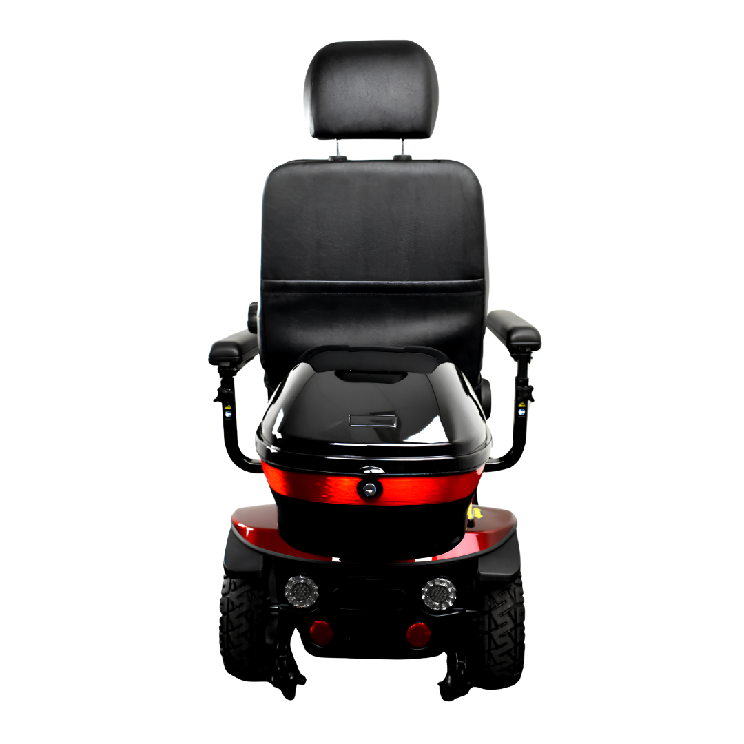 Mobility Scooter Rear Pod/Pannier with secure rear mounting, durable hard shell design, spacious storage, and easy access for personal items on the go.