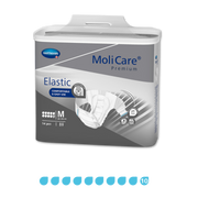 MoliCare Premium Elastic 10 Drops Medium adult incontinence pad – high absorbency and comfort.