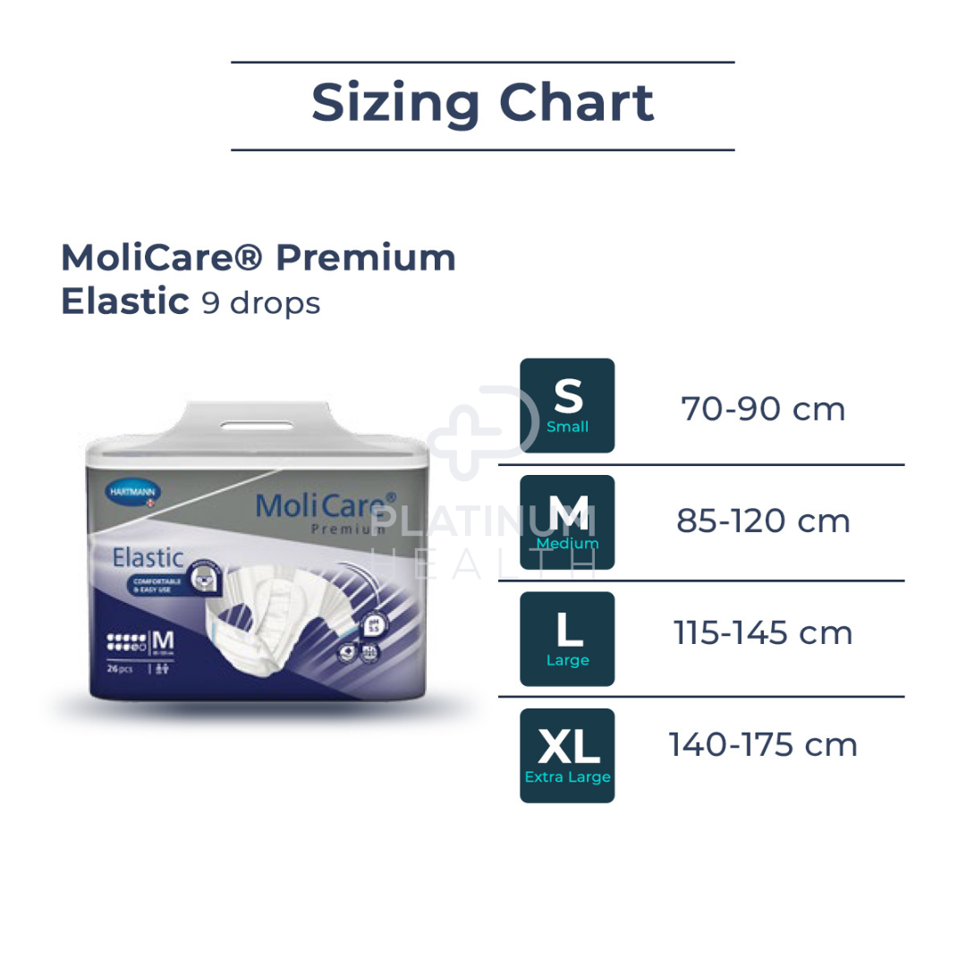 Molicare Premium Elastic 9 Drops Large Disposable Pads Pants & Liners