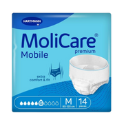 MoliCare Premium Mobile Medium 6 Drops – Pull-up incontinence pants for heavy bladder leakage with odour control