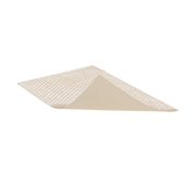 Close-up of Mölnlycke Mepiform - Self-adherent soft silicone dressing - Showing the tan-colored texture and adhesive backing