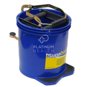 Blue Nab Clean 16L Mop Bucket with ergonomic wringer, smooth-rolling wheels, and durable design, ideal for home, commercial, and industrial cleaning.
