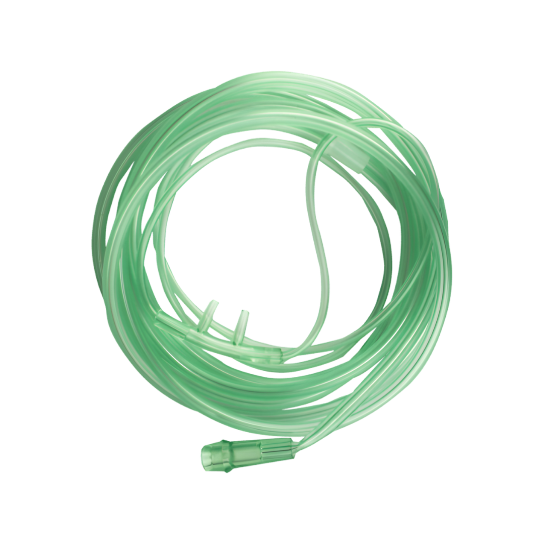 Nasal Cannula with 2M Tubing for adult patients, providing comfortable and reliable oxygen delivery in hospital, aged care, and home care environments.