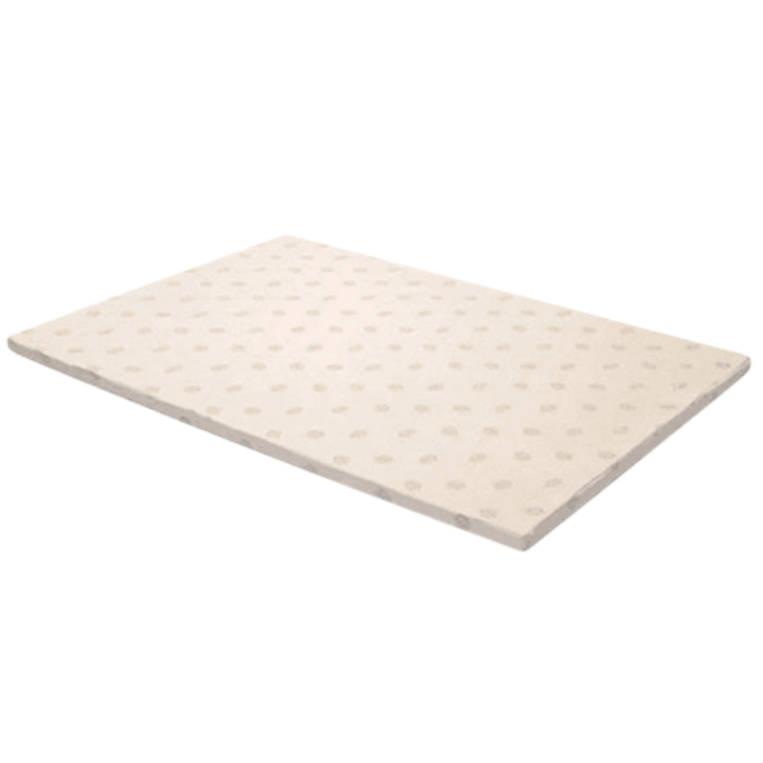 Naturelle Latex Mattress Overlay in Single, Double, Queen and King sizes provides breathable, washable comfort and support for improved sleep and mattress protection.