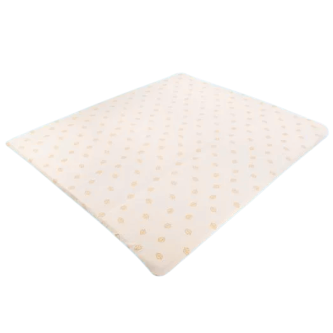 Naturelle Latex Mattress Overlay in Single, Double, Queen and King sizes provides breathable, washable comfort and support for improved sleep and mattress protection.