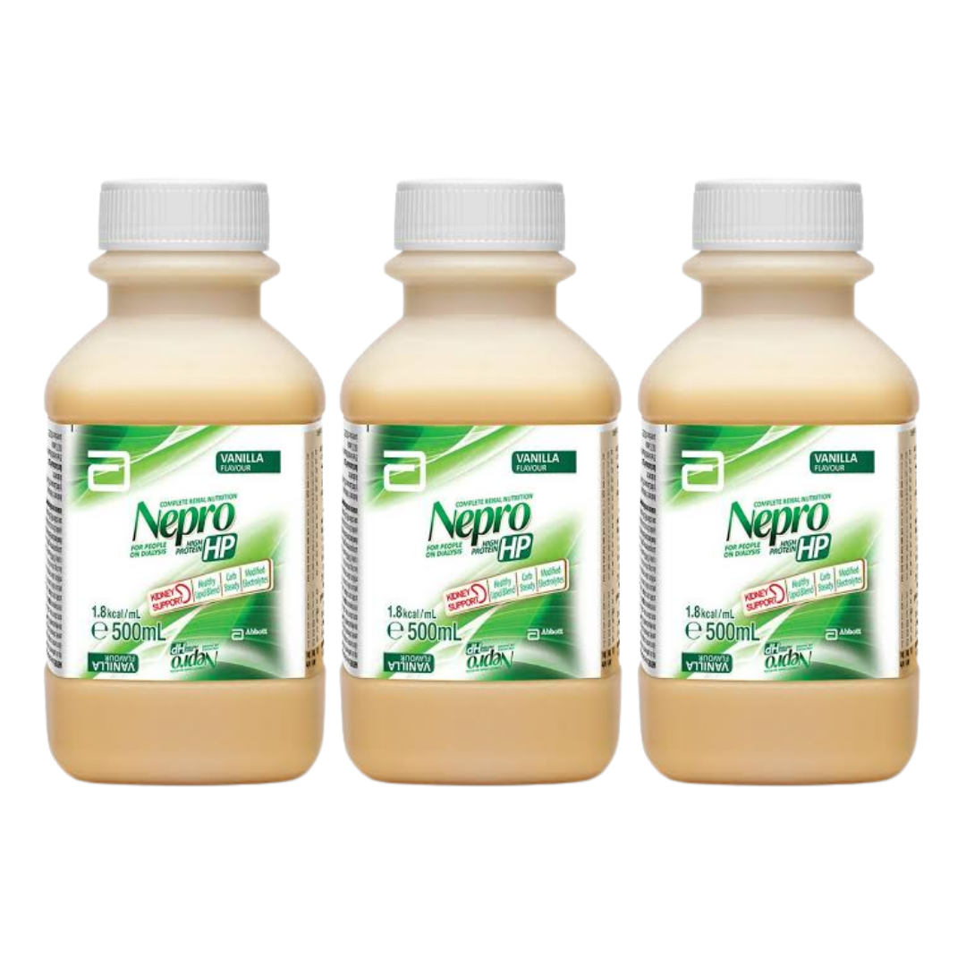  Nepro HP Ready To Hang Vanilla 500mL enteral feeding formula.