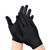 Black industrial nitrile gloves – powder-free, heavy-duty 5.5g disposable gloves for chemical and puncture resistance.