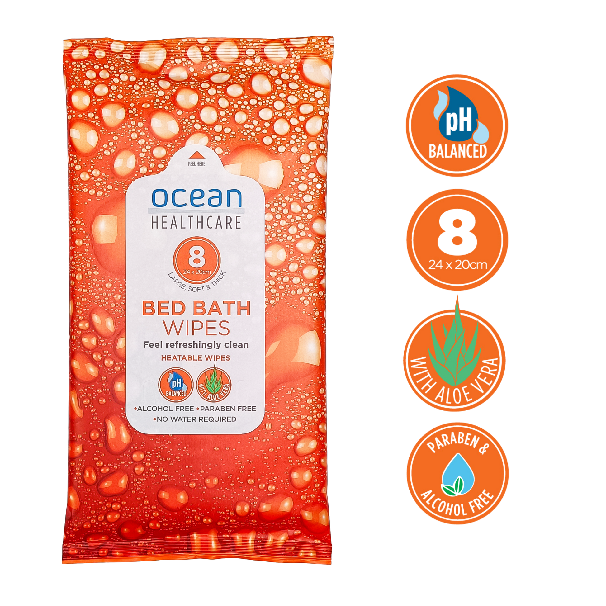 Ocean Healthcare Bed Bath Wipes featuresbenefits and advantages